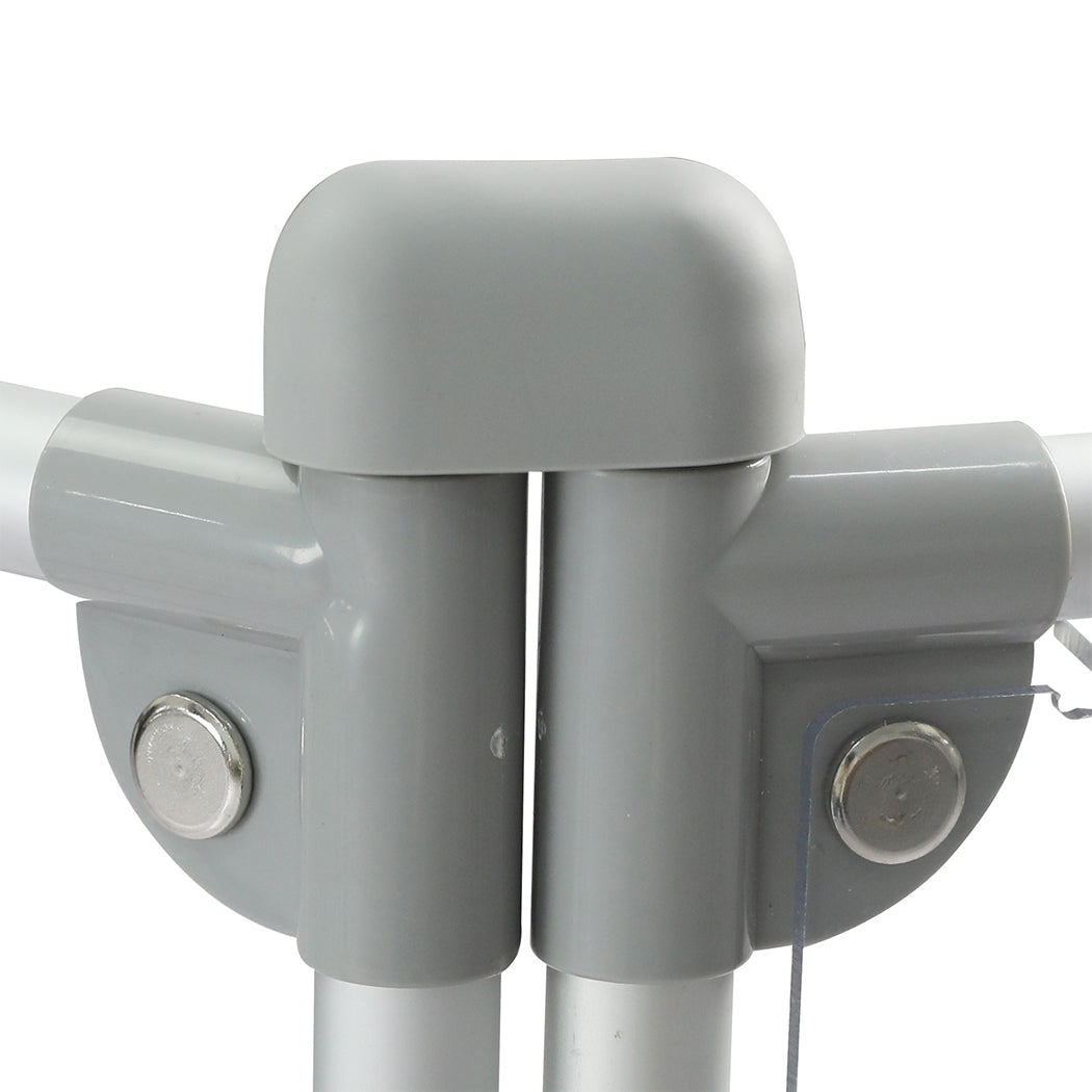 Pawz Pet Playpen Transparent Acrylic Clear Folding Dog Fence Kennel 8 Panel-1954802350375964676