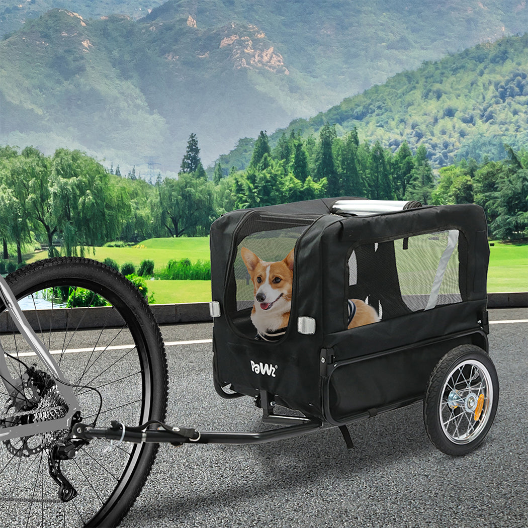 PaWz Pet Stroller Bike Trailer 2-IN-1 Sunroof-1954802608355020806