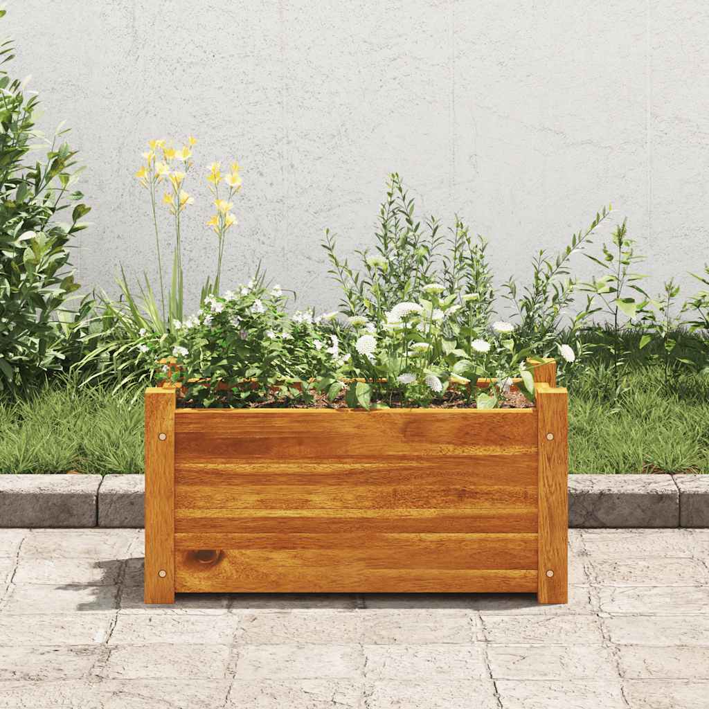 Garden Raised Bed Acacia Wood 50x25x25 cm