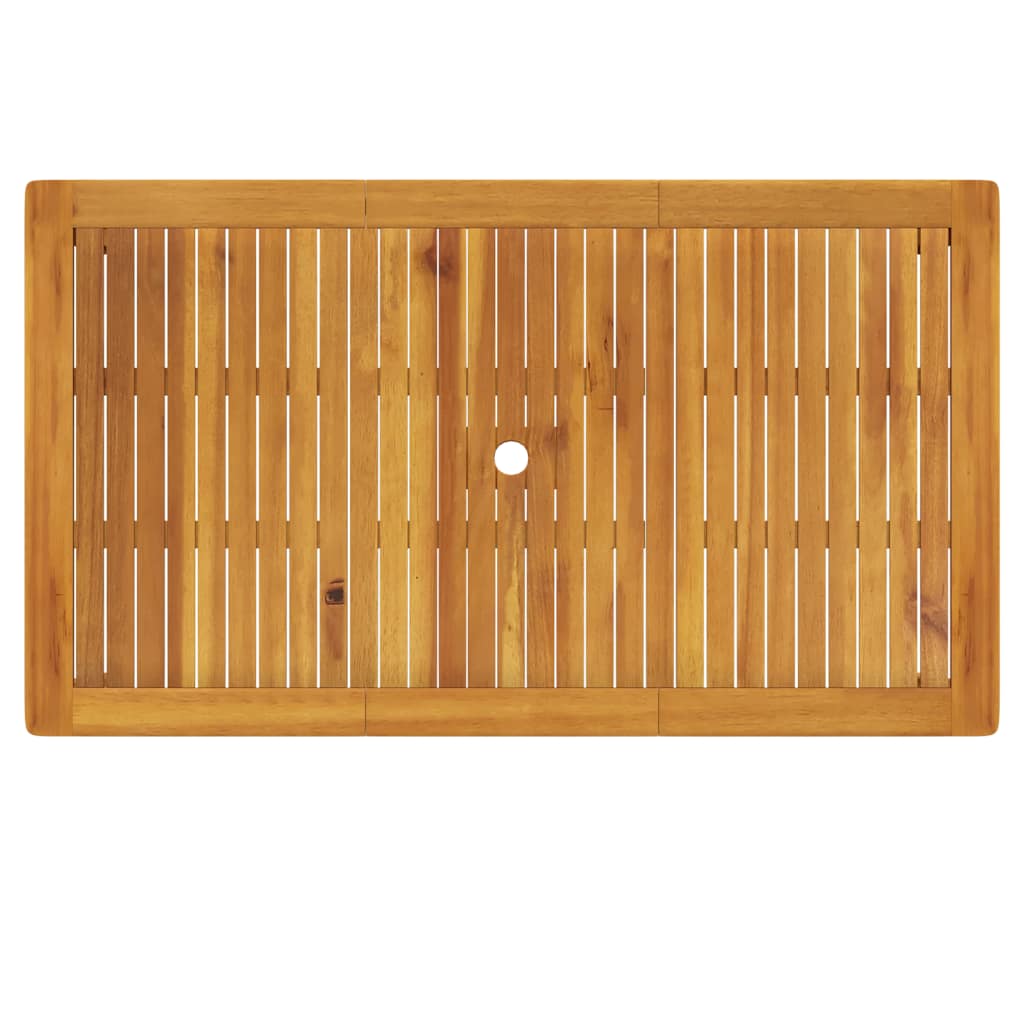Garden Table 140x80x74 cm Solid Acacia Wood