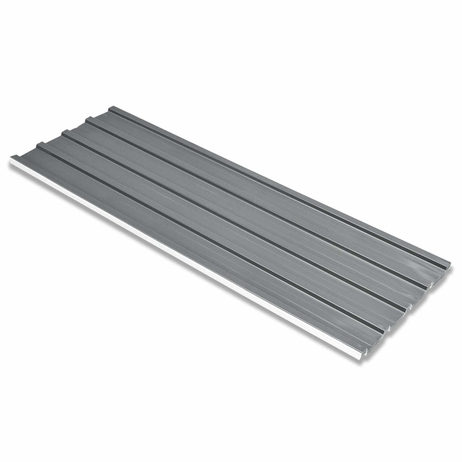 Roof Panel 12 pcs Grey 129 x 45 cm Galvanised steel
