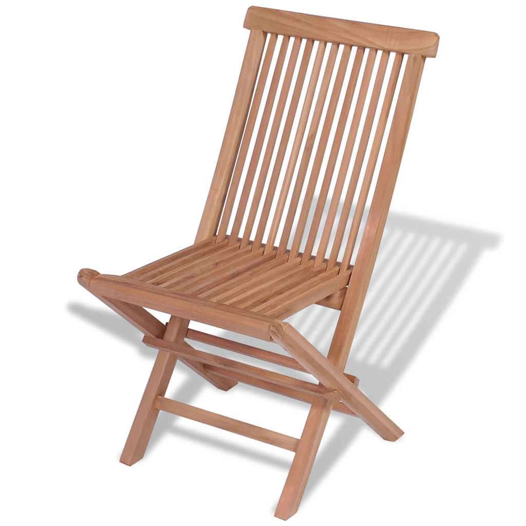 Folding Chairs 4 pcs for Garden & Outdoor Teak Wood