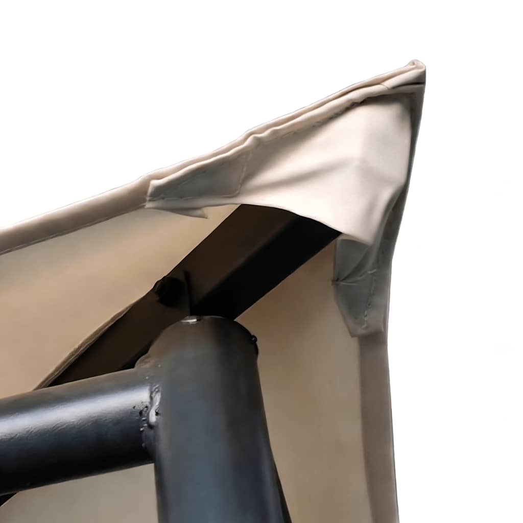 Gazebo Pavilion Tent Canopy 4x4 m Steel Beige