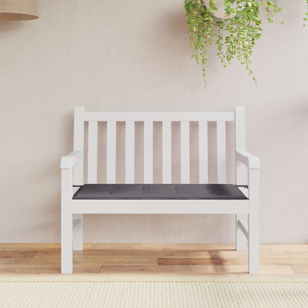 Garden Bench Cushion Anthracite 100x50x4 cm Oxford Fabric