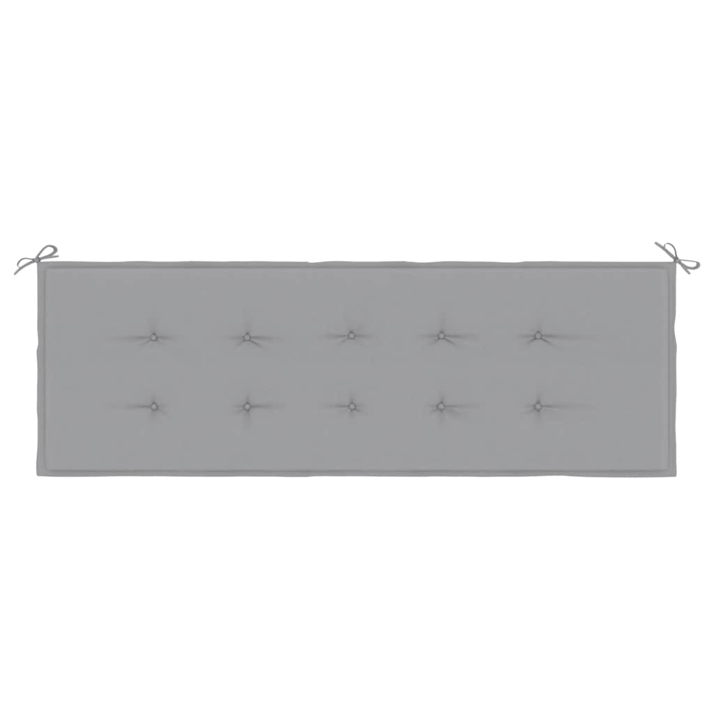 Garden Bench Cushion Grey 150x50x3 cm Oxford Fabric