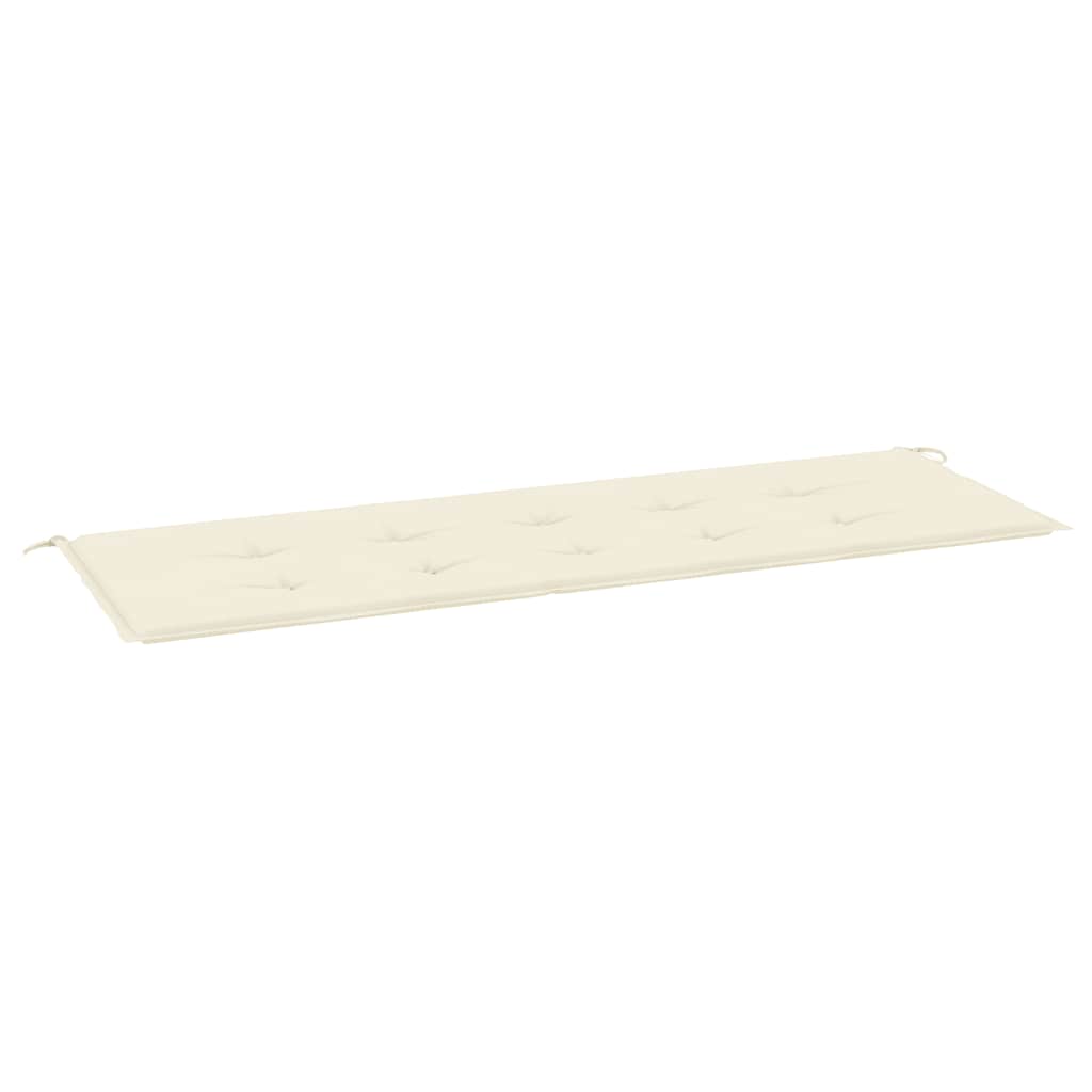 Garden Bench Cushion Cream 150x50x3 cm Oxford Fabric