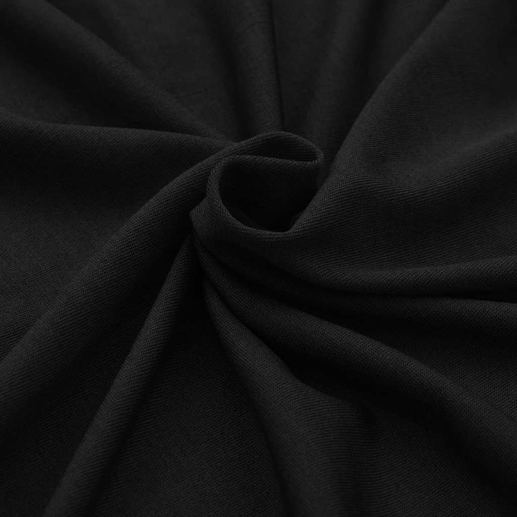 Stretch Table Slipcovers 2 pcs 120x60.5x74 cm Black