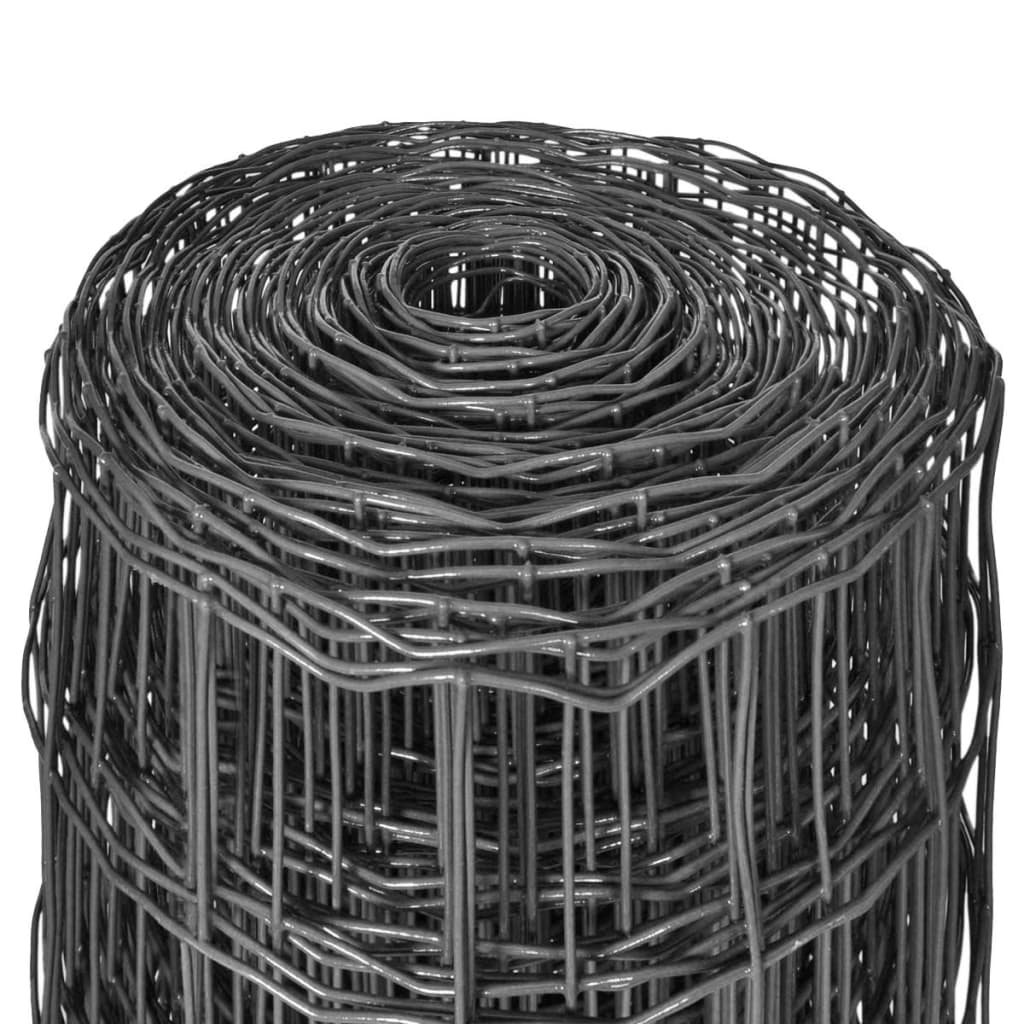 Euro Fence Steel 10x1 m Grey