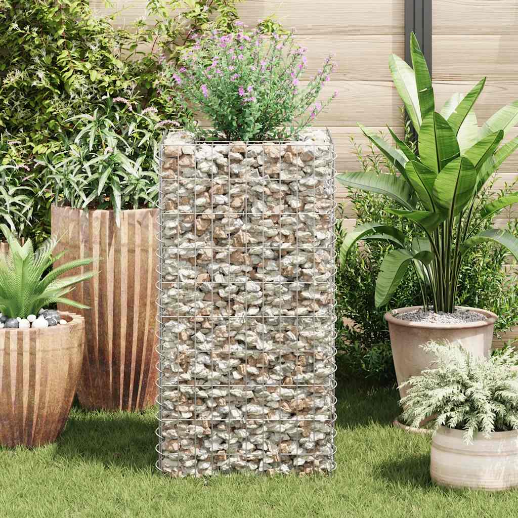 Gabion Raised Bed Steel 50x50x100 cm