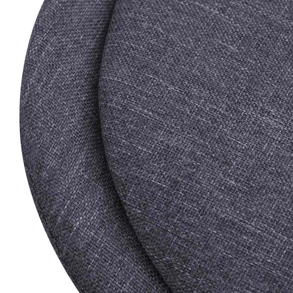 Dining Chairs 2 pcs Dark Grey Fabric