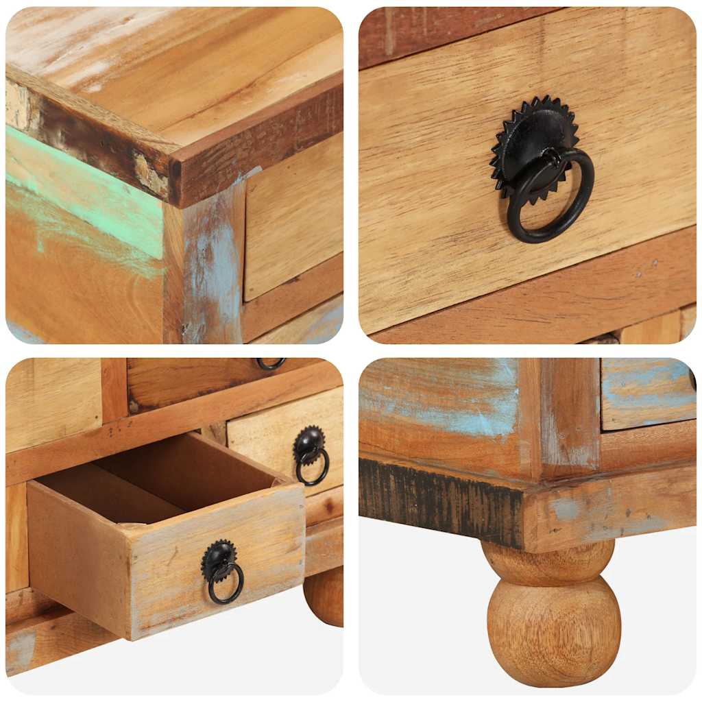 Coffee Table Reclaimed Wood 70x70x38 cm