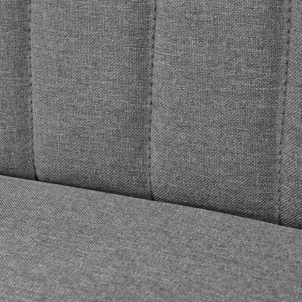 Sofa Fabric 117x55.5x77 cm Light Grey