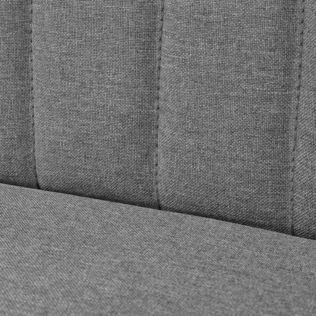 Sofa Fabric 117x55.5x77 cm Light Grey