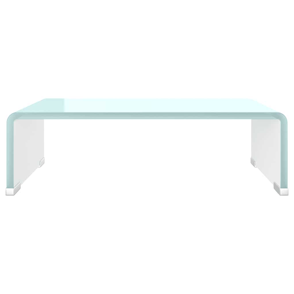 TV Stand/Monitor Riser Glass Green 40x25x11 cm