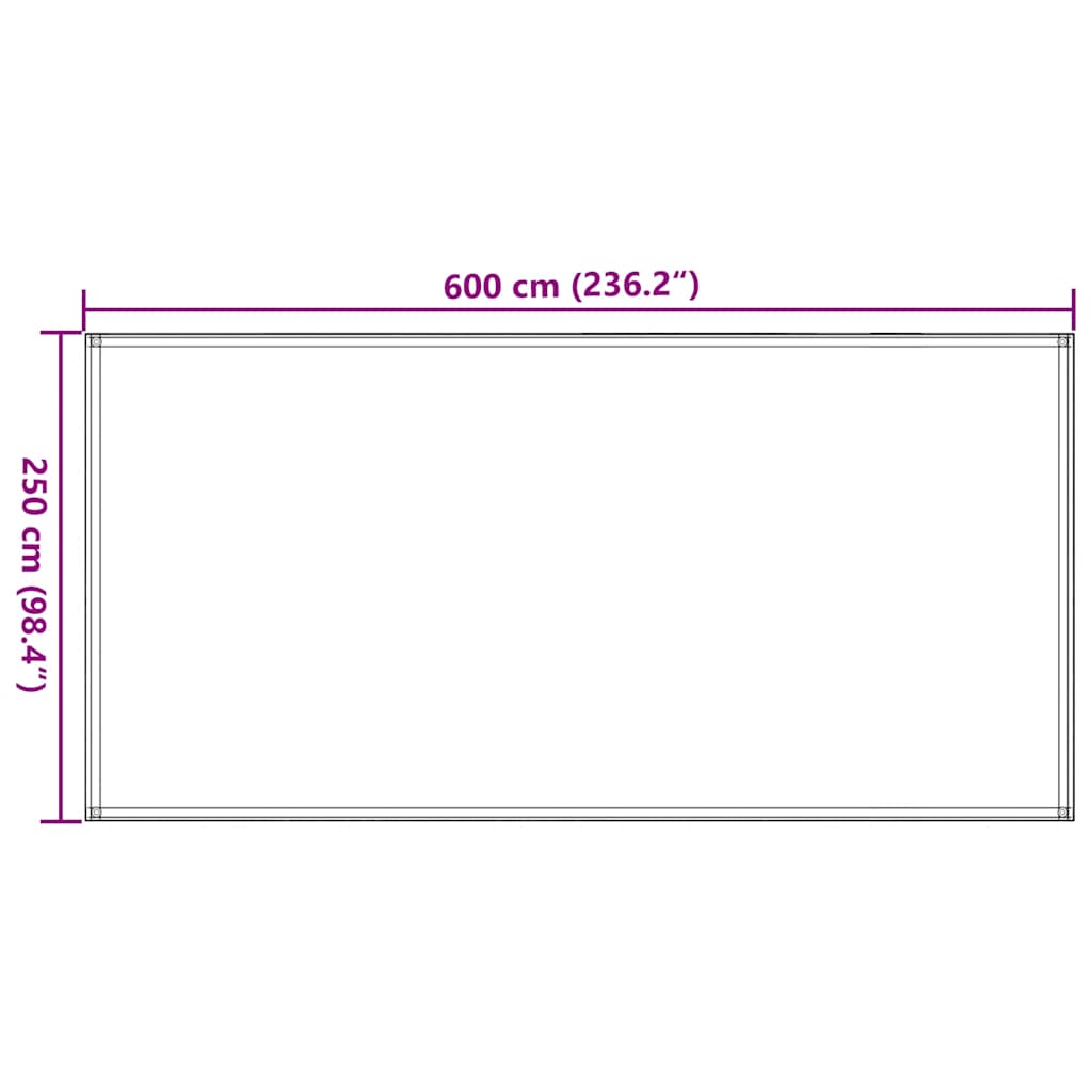 Tent Carpet 250x600 cm Anthracite