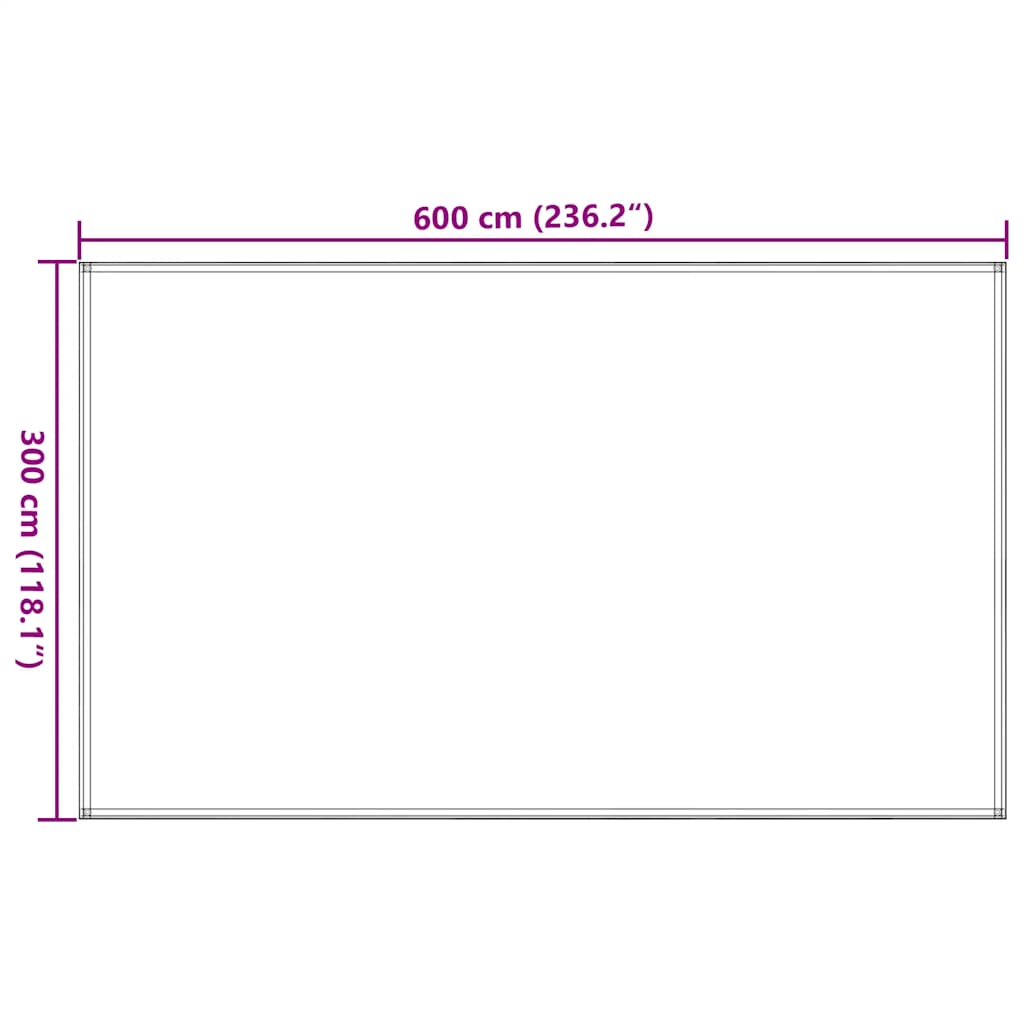 Tent Carpet 300x600 cm Anthracite