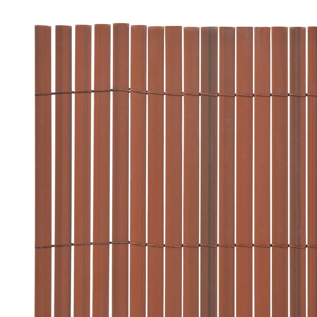 Garden Fence Brown 150 x 500 cm PVC