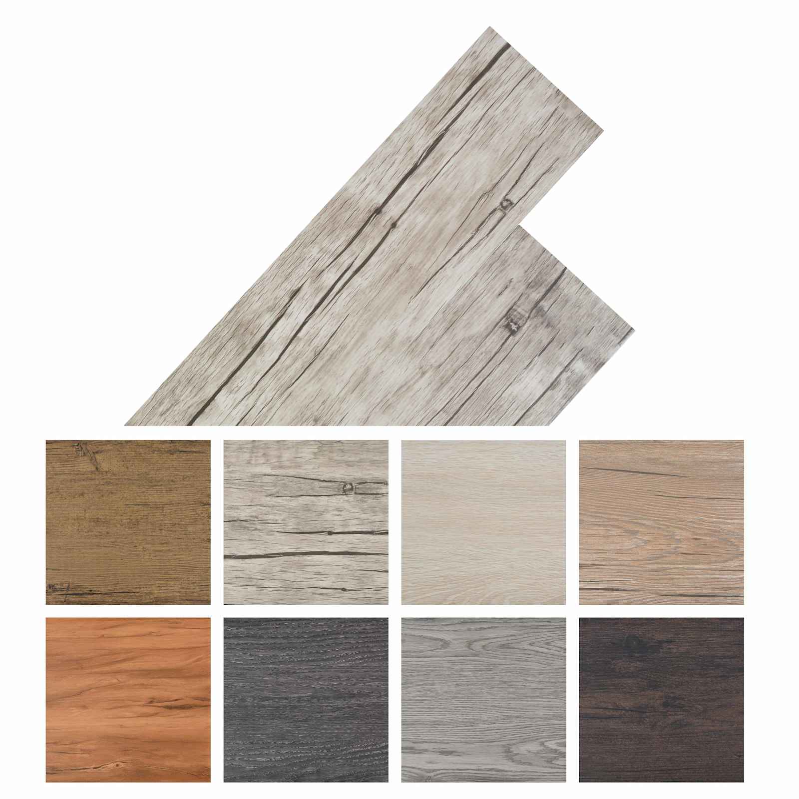 Flooring Planks 5,02 m² 36 pcs PVC Washed Oak