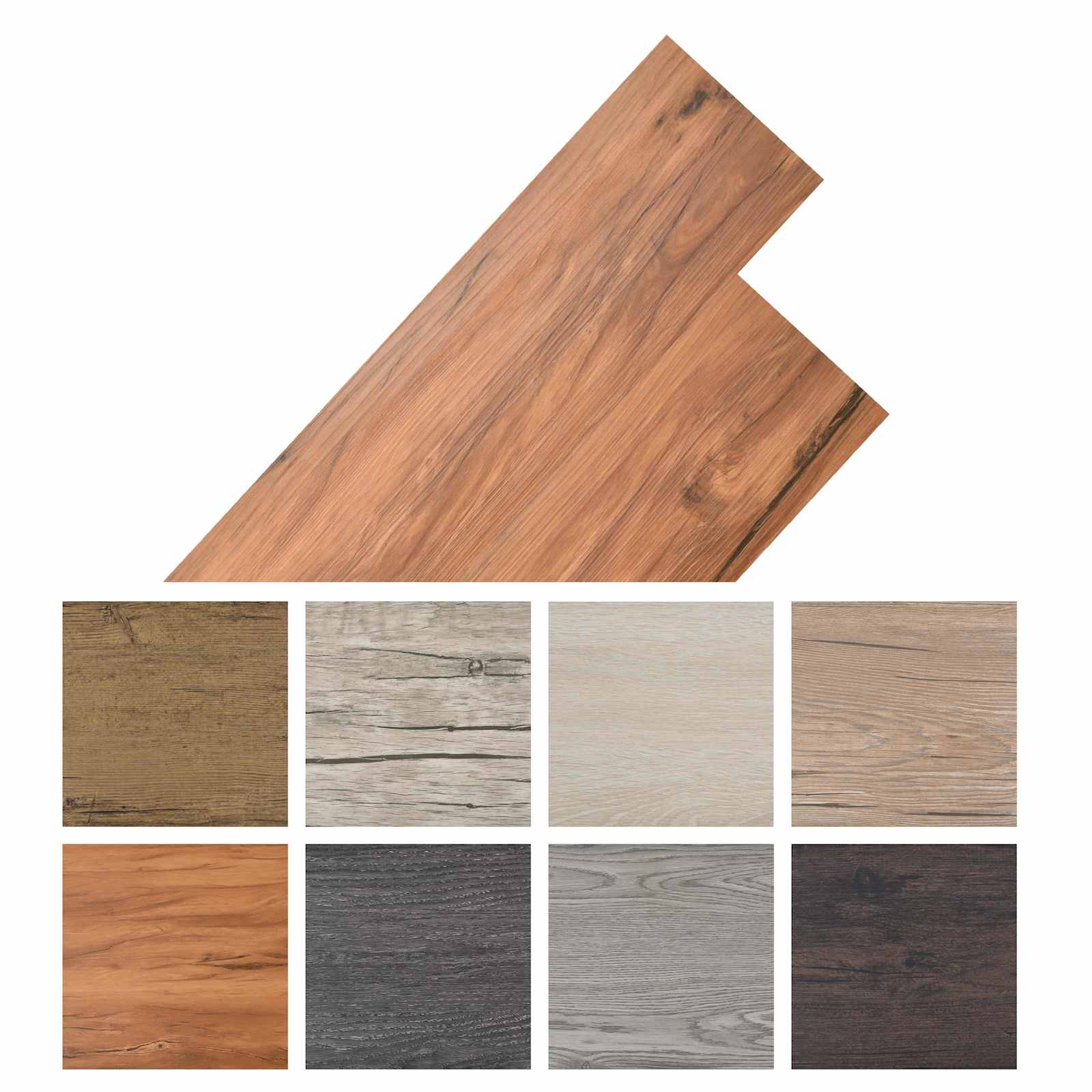 Flooring Planks 36 pcs Natural 5,02 m² PVC