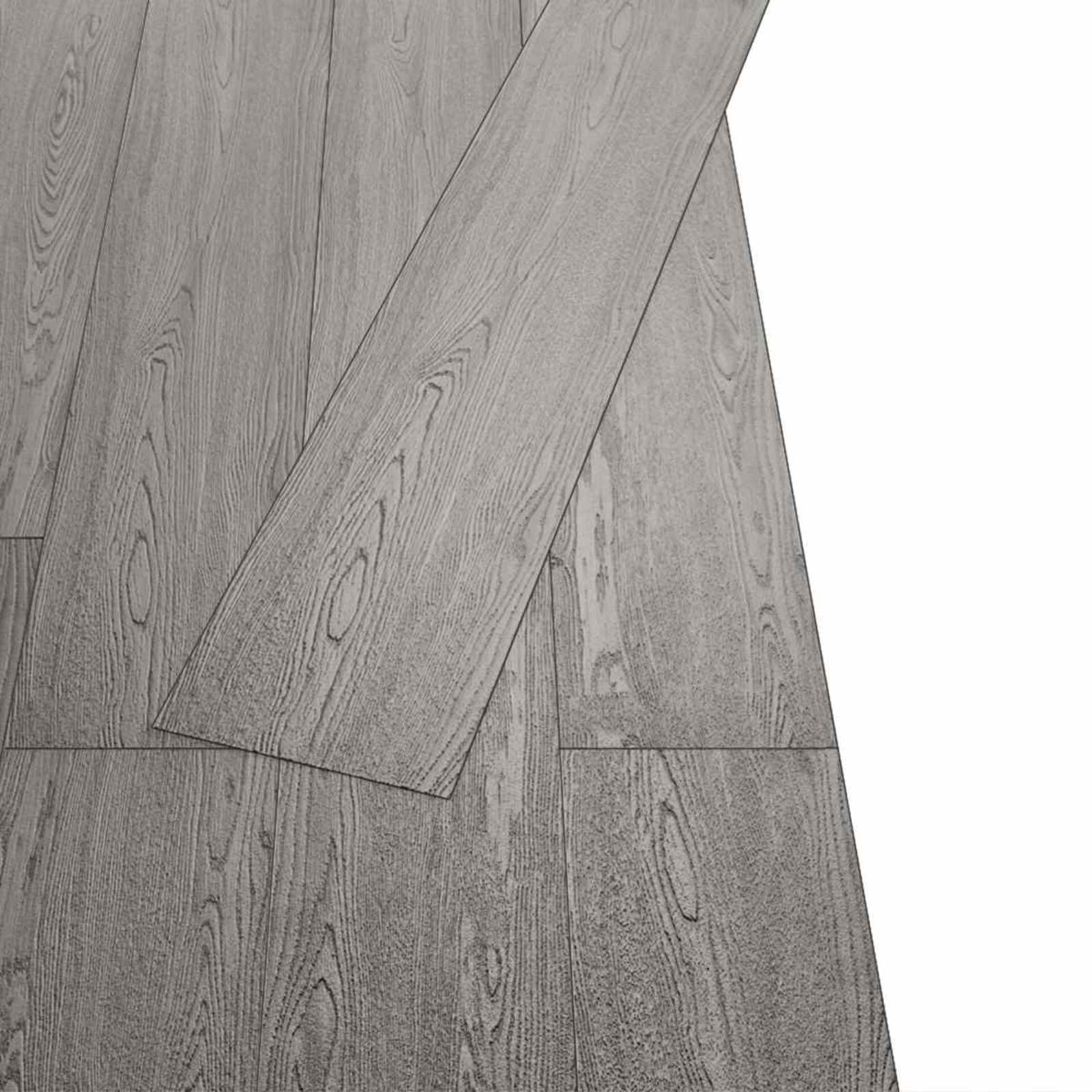 Flooring Planks 36 pcs Dark Grey 5,02 m² PVC