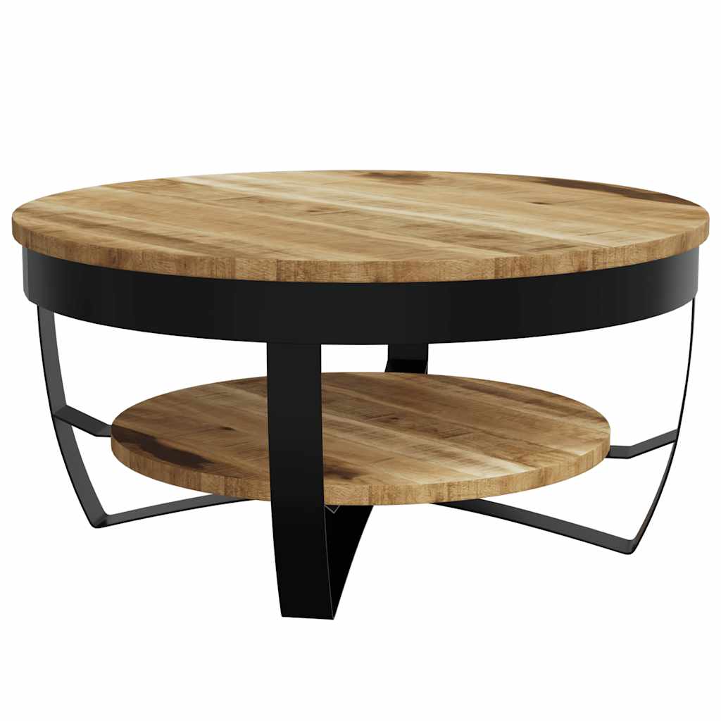 Coffee Table 65 cm Solid Rough Mango Wood