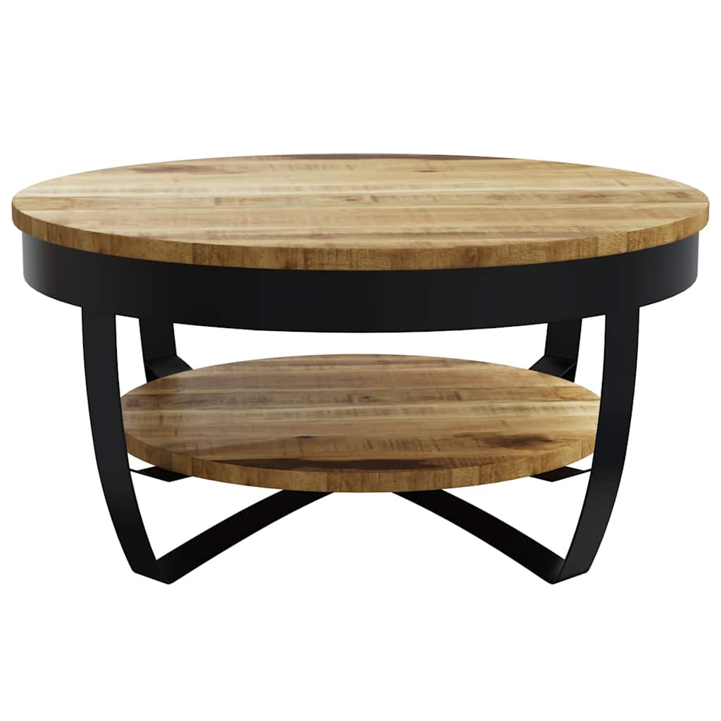 Coffee Table 65 cm Solid Rough Mango Wood