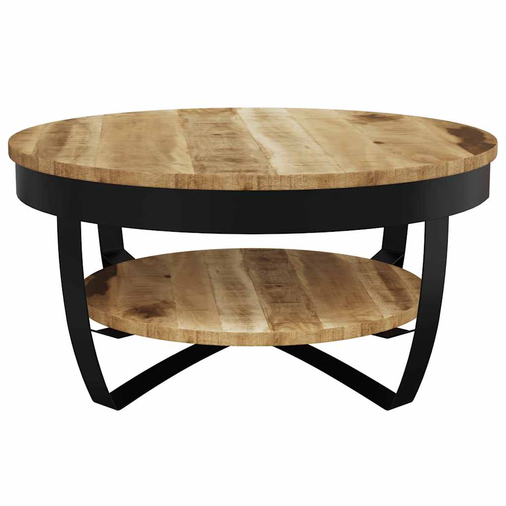 Coffee Table 65 cm Solid Rough Mango Wood