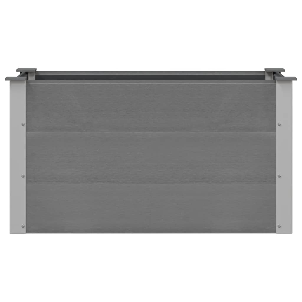 Garden Raised Bed WPC 100x50x54 cm Grey