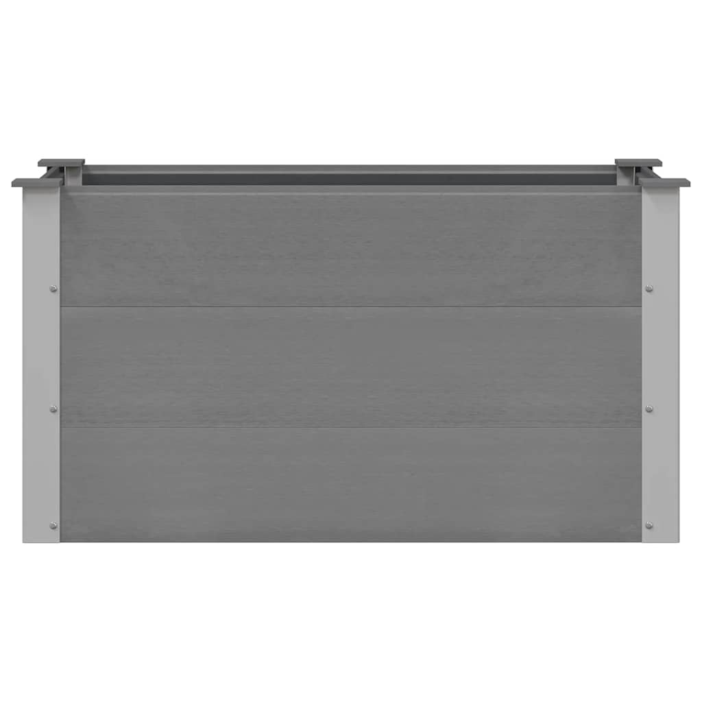 Garden Raised Bed WPC 100x50x54 cm Grey