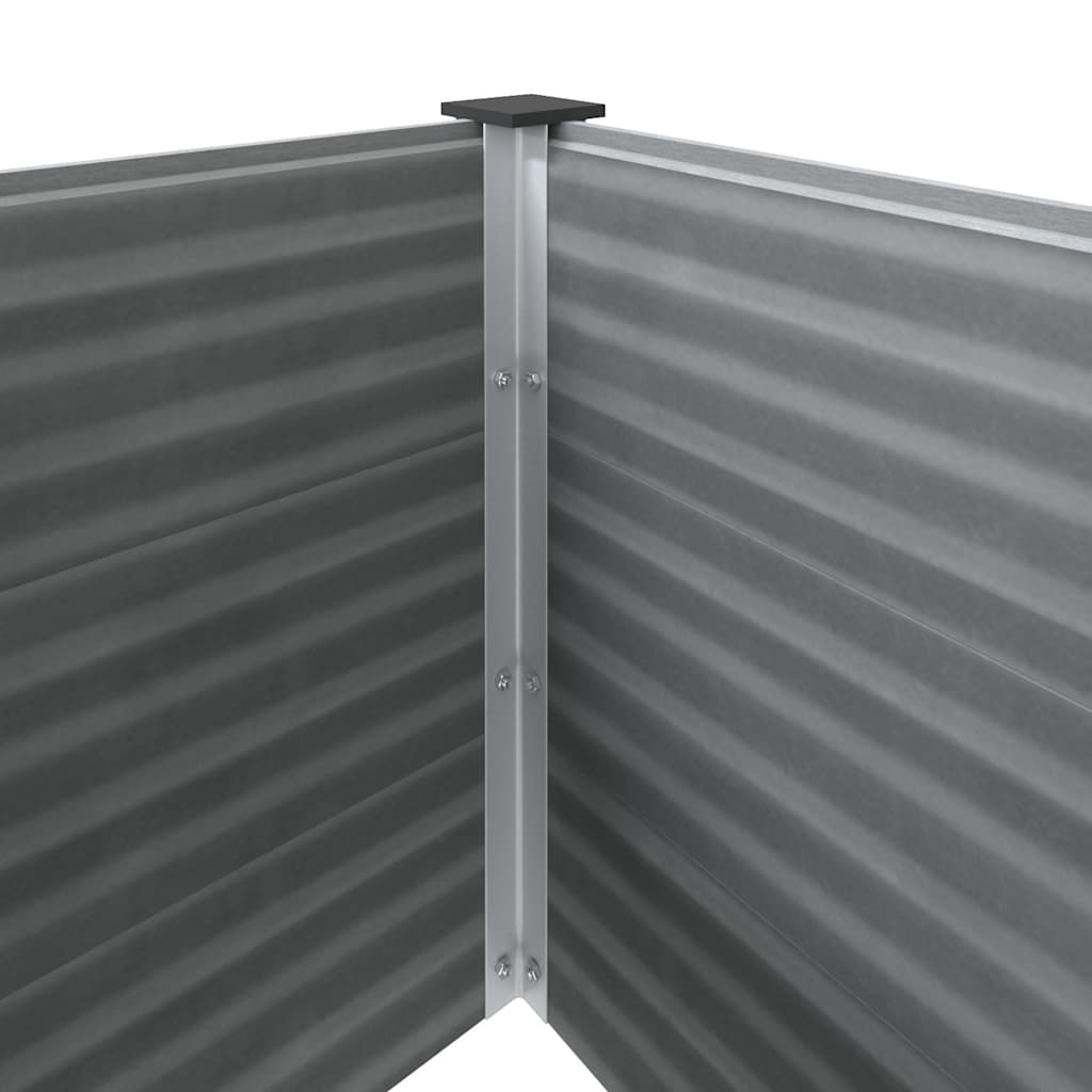 Garden Raised Bed WPC 150x50x54 cm Grey