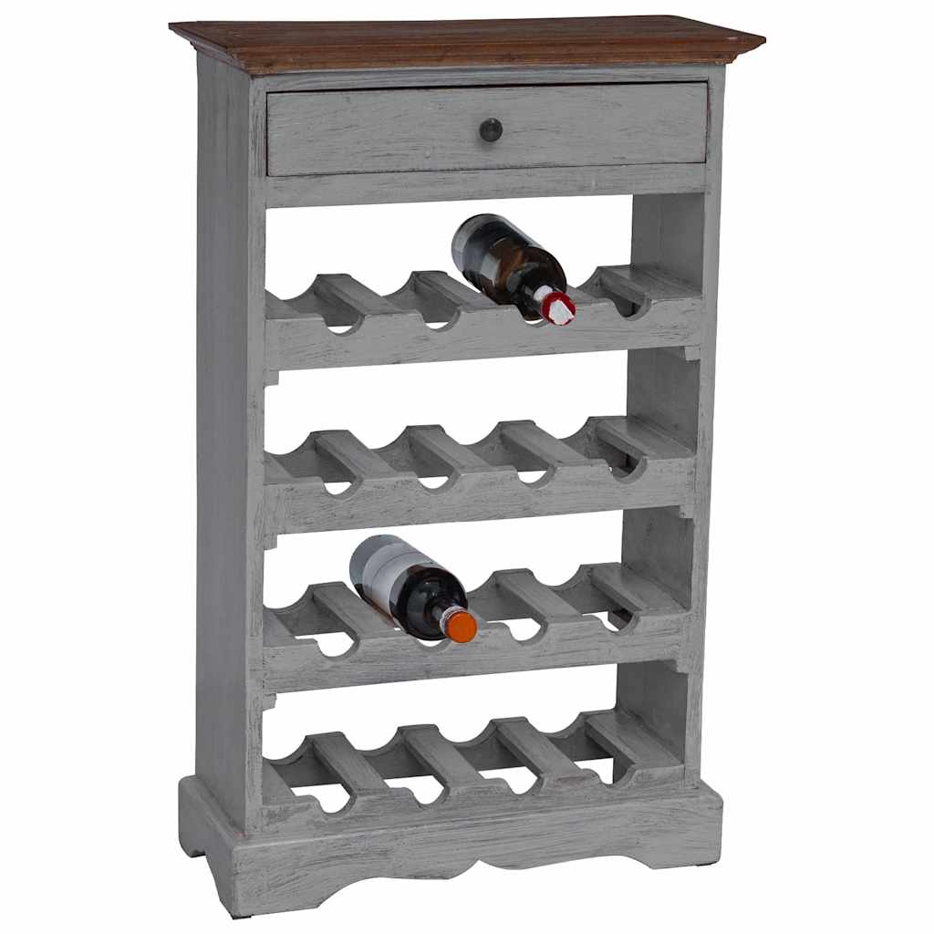 Wine Rack Solid Mahogany Wood 55x23x85 cm
