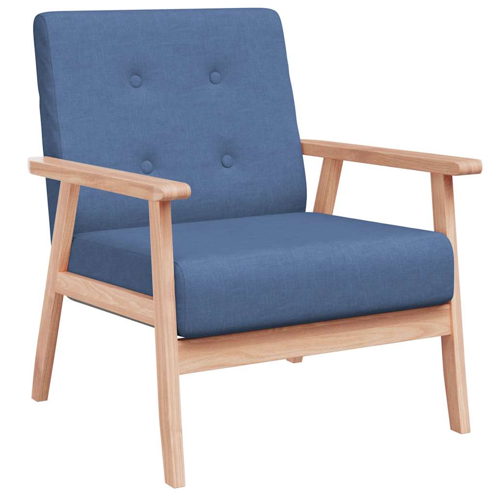 Armchair Blue Fabric