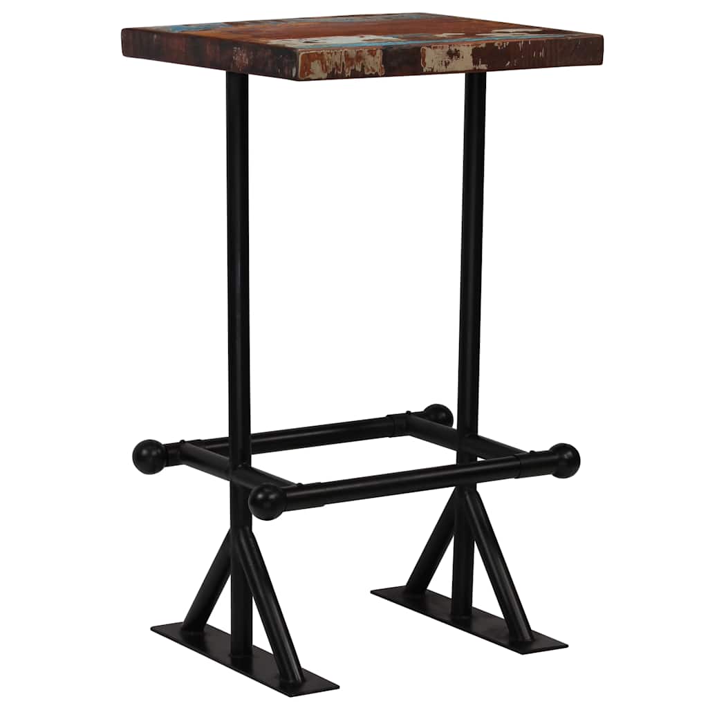 Bar Set 3 Piece Solid Reclaimed Wood Multicolour
