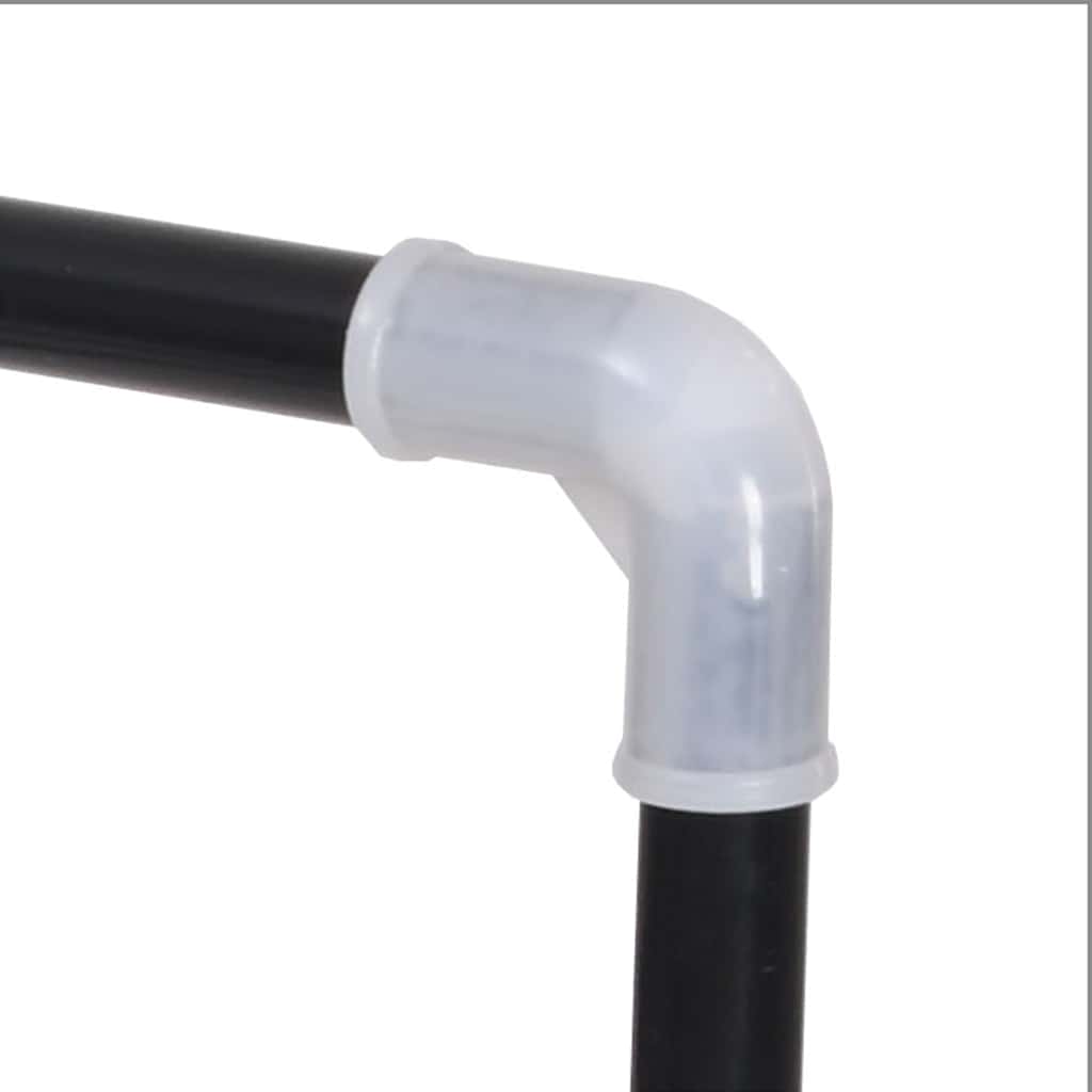 Shoe Rack with 7 Shelves Metal and Plastic Black