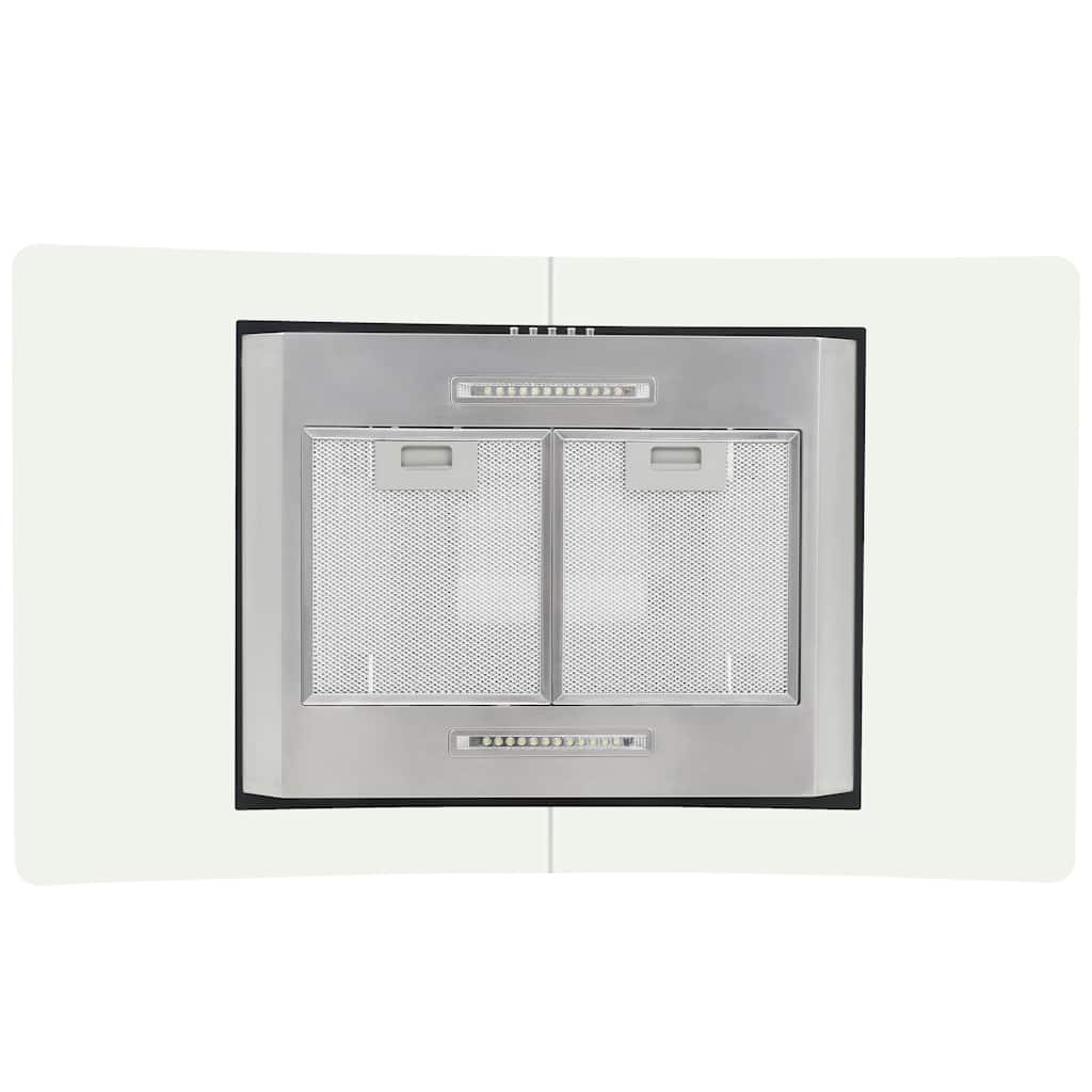Island Range Hood 90 cm Stainless Steel 756 m³/h LED