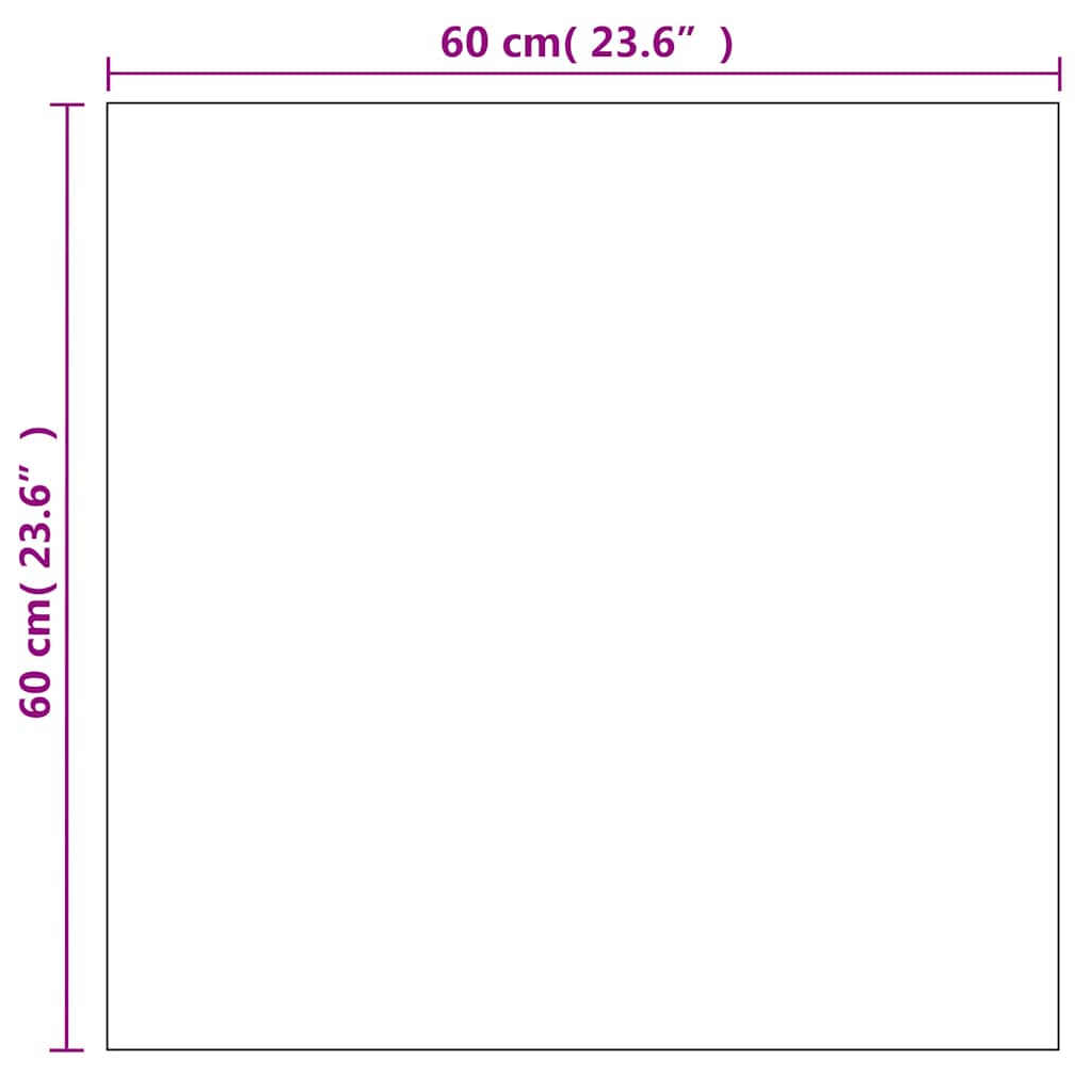 Wall Mirror 60x60 cm Square Glass