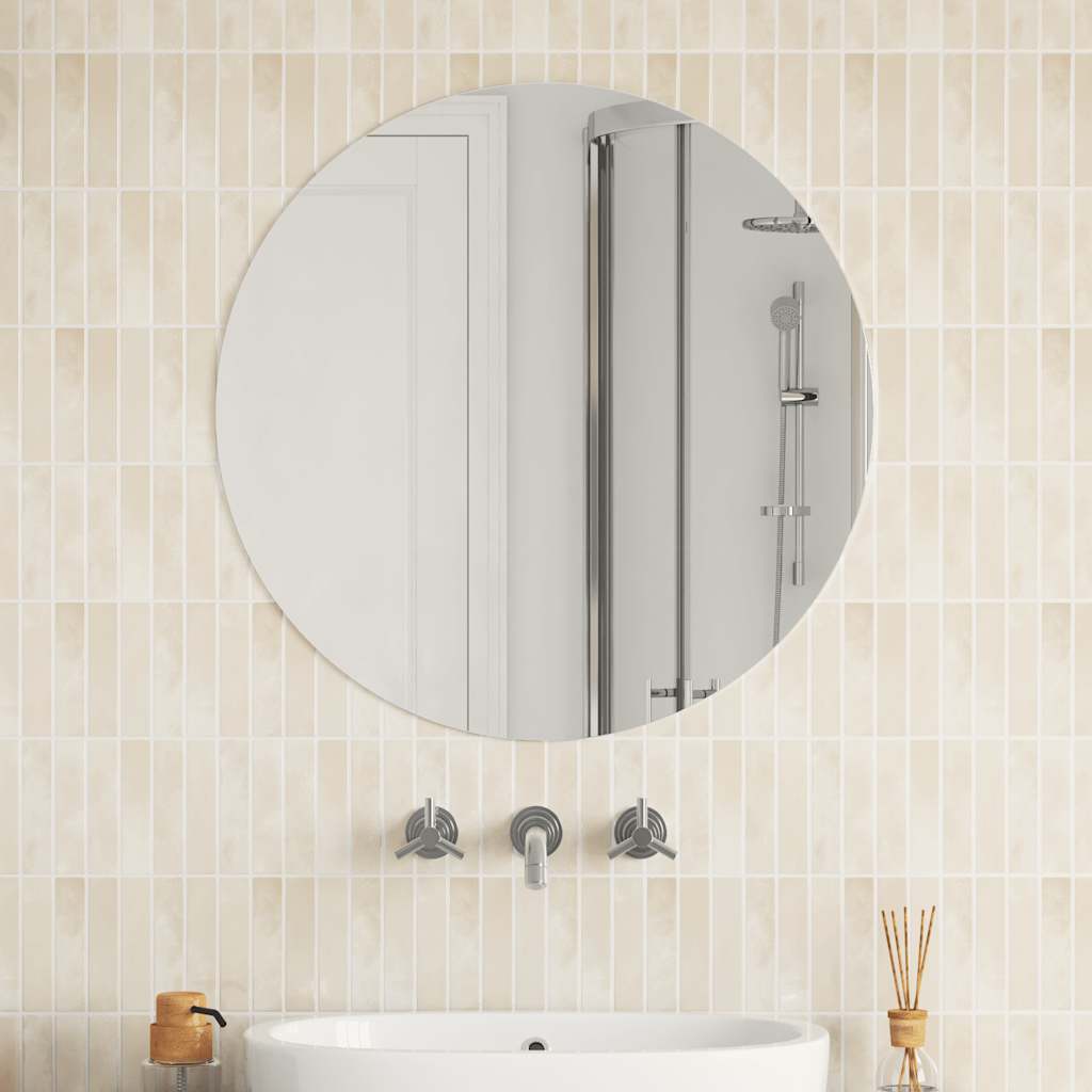 Wall Mirror 70 cm Round Glass