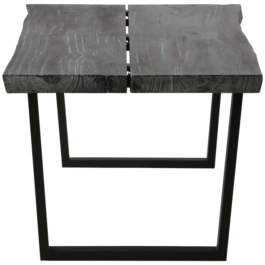 Coffee Table Solid Mindi Wood 102x56x41 cm Grey