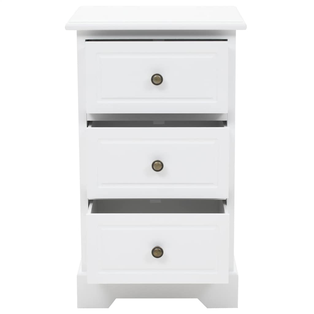 Bedside Cabinet MDF and Pinewood 35x32x59 cm