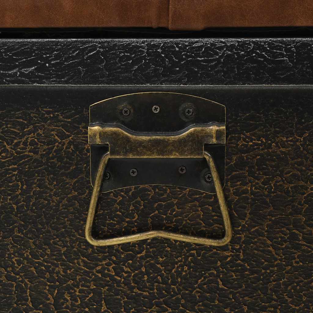 Storage Bench 80.5x41x50 cm Solid Wood and Artificial Leather