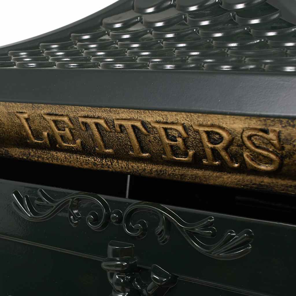 Pedestal Letterbox Aluminium Vintage Style Rustproof Green