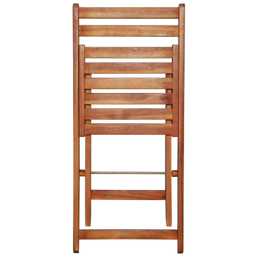 Outdoor Bistro Chairs 2 pcs Solid Acacia Wood