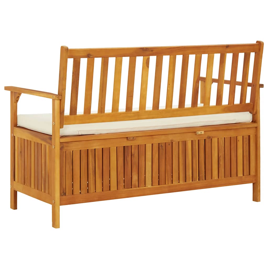 Garden Storage Bench Solid Acacia Wood 120x63x84 cm