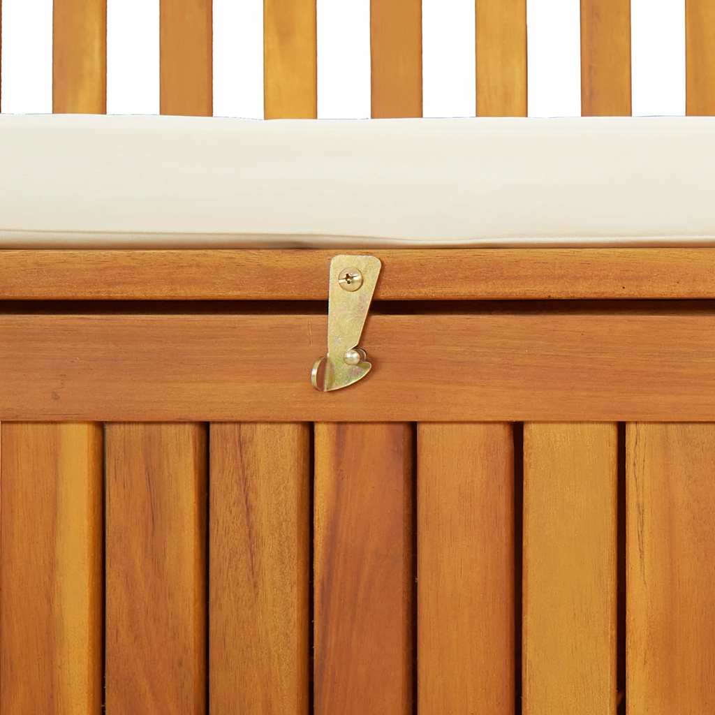 Garden Storage Bench Solid Acacia Wood 120x63x84 cm