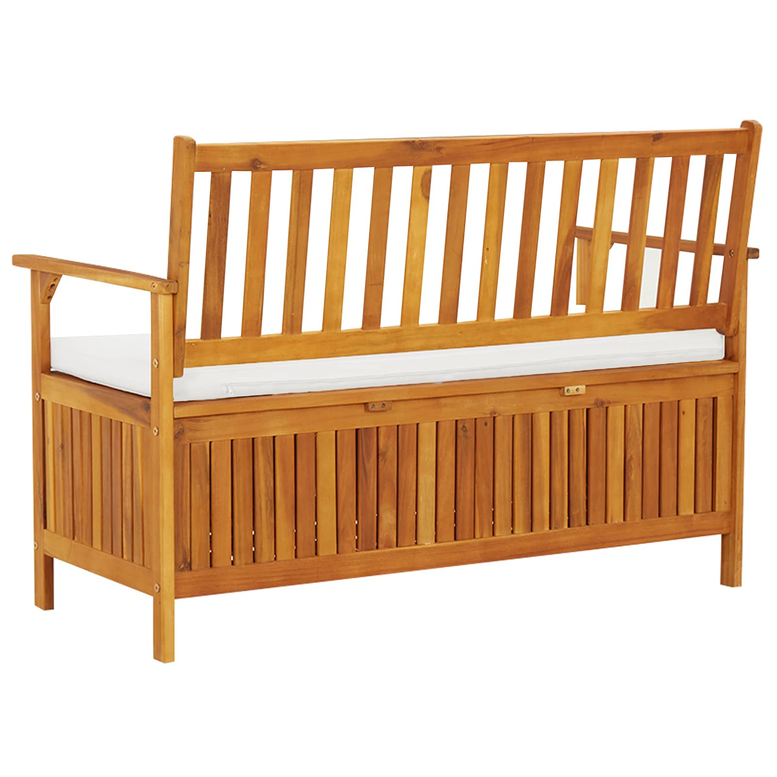 Garden Storage Bench Solid Acacia Wood 120x63x84 cm