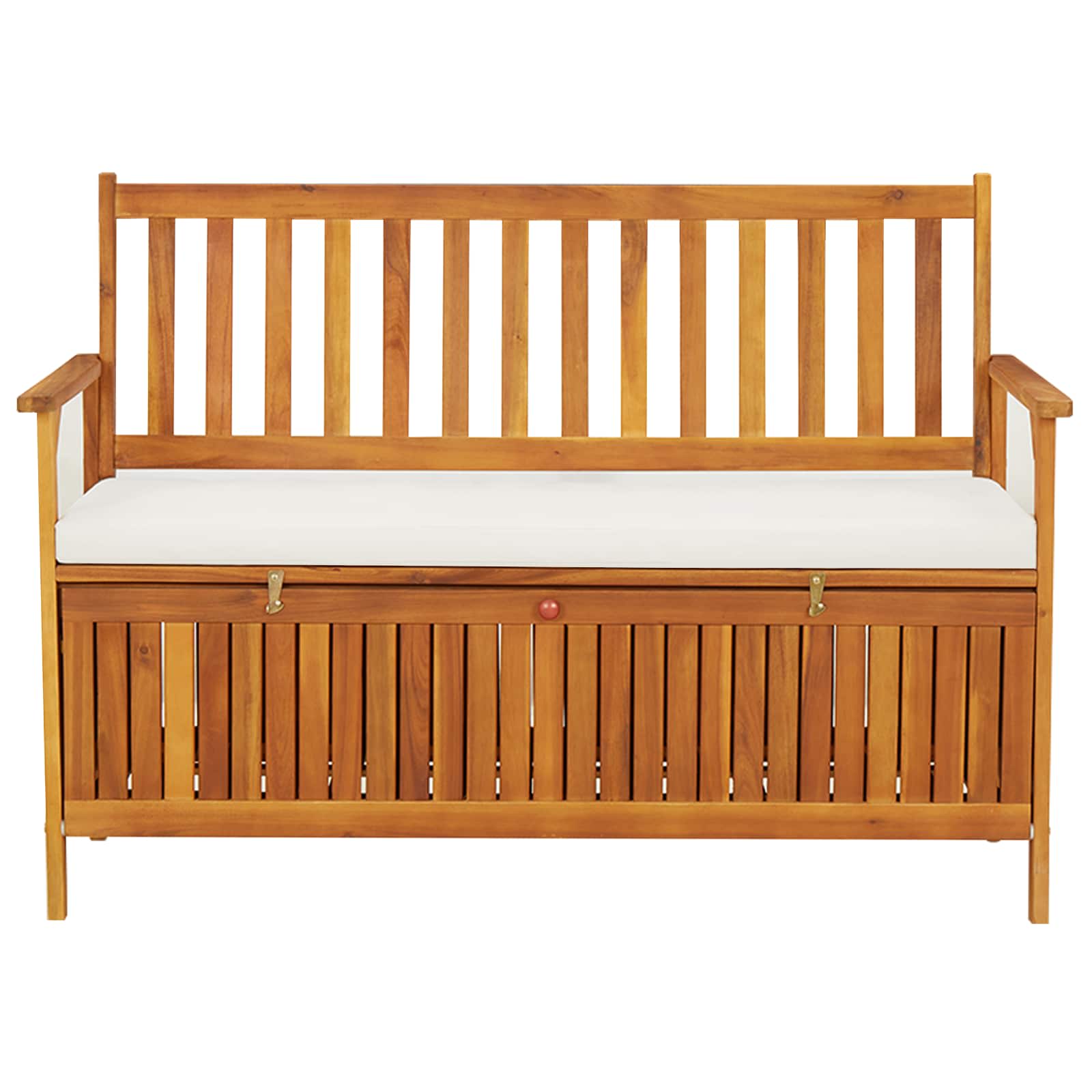 Garden Storage Bench Solid Acacia Wood 120x63x84 cm