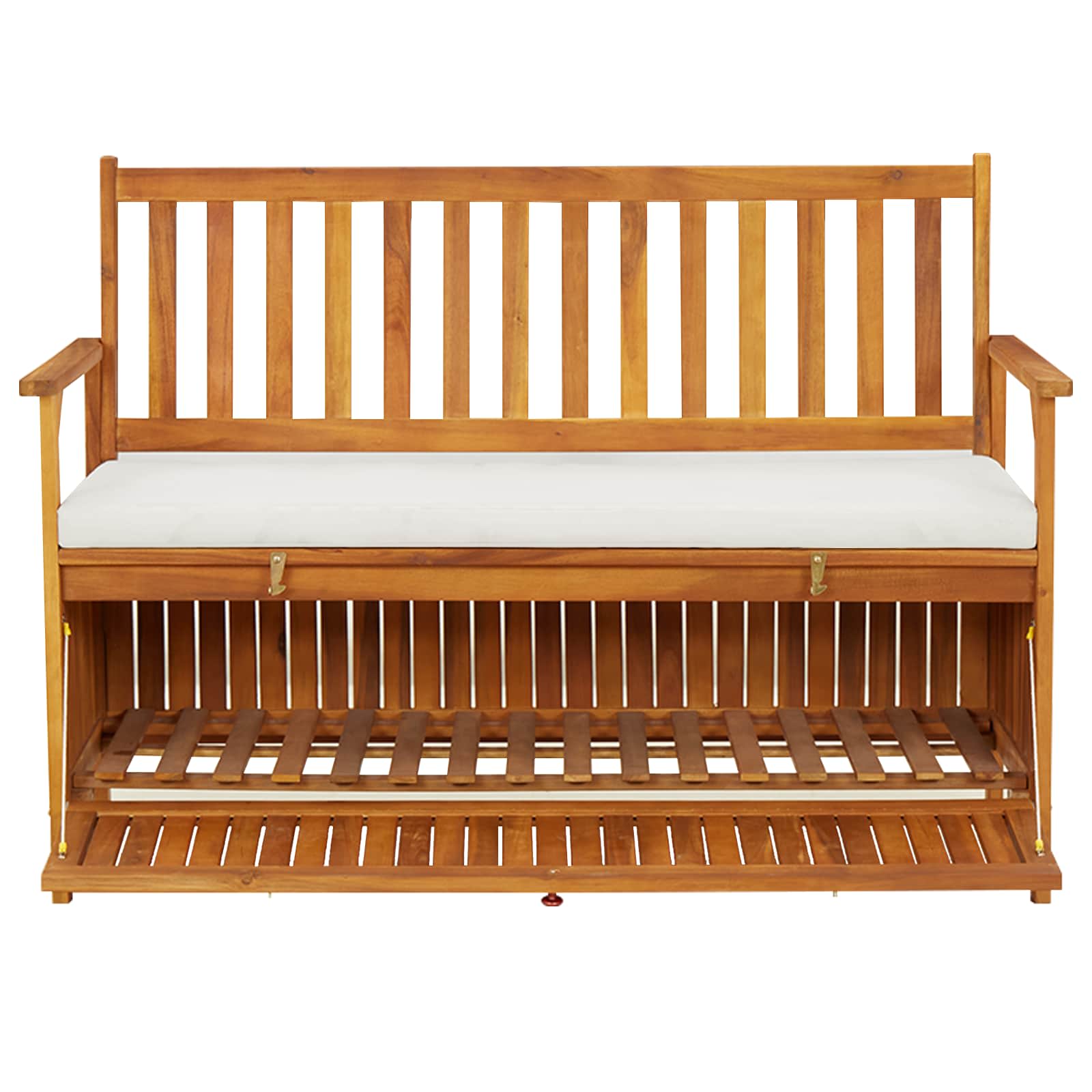 Garden Storage Bench Solid Acacia Wood 120x63x84 cm