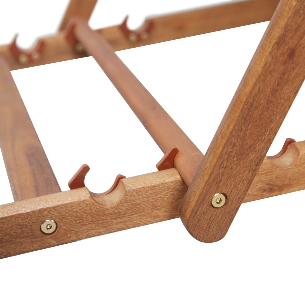 Folding Chair Fabric and Wooden Frame Red