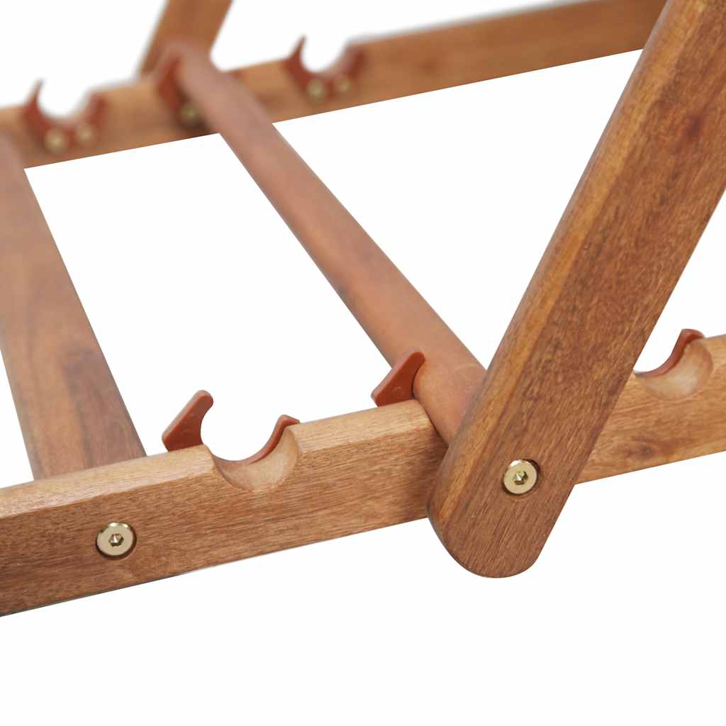 Folding Chair Fabric and Wooden Frame Blue