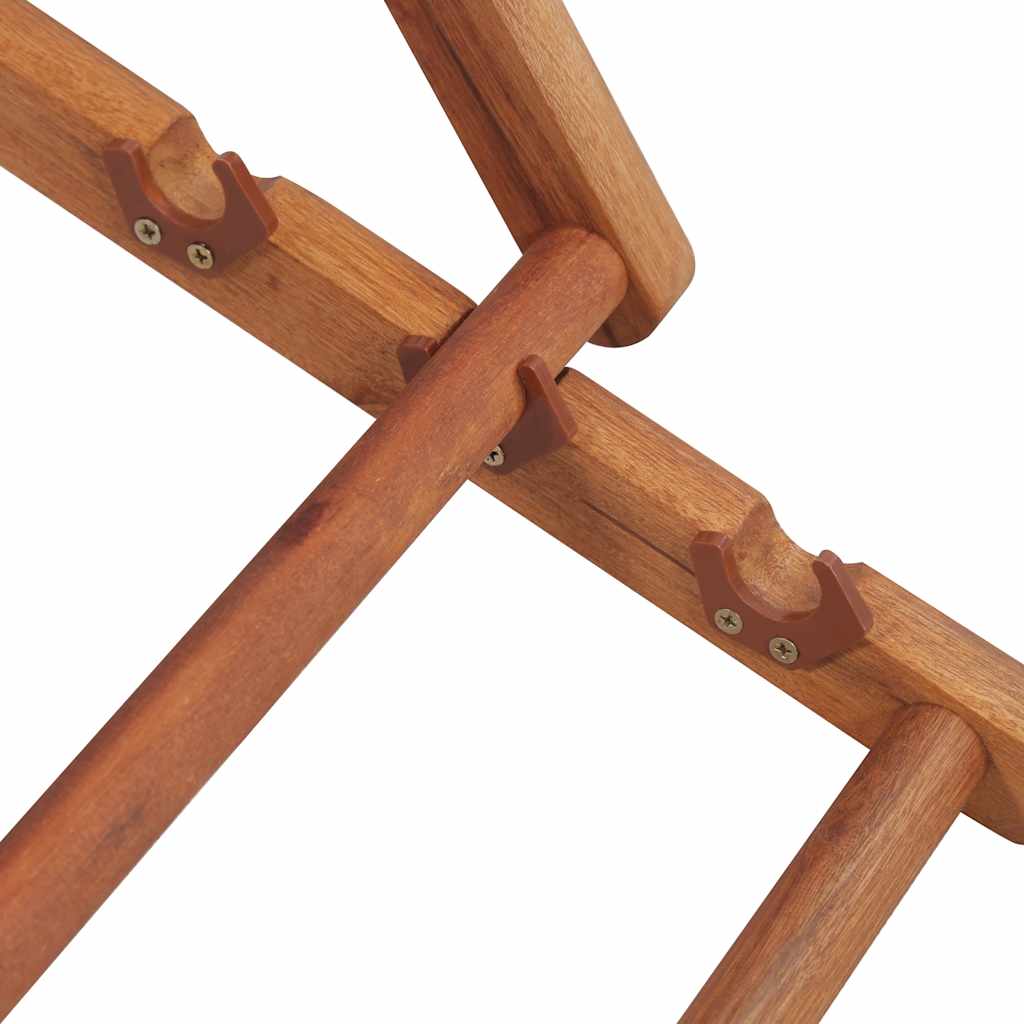 Folding Chair Fabric and Wooden Frame Blue